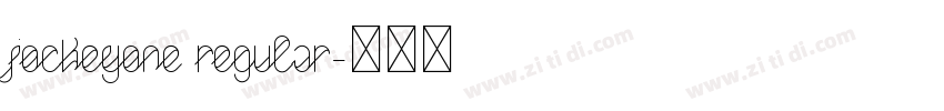 JockeyOne Regular字体转换 JockeyOne Regular字体转换